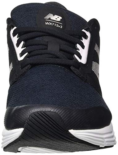 New Balance 715v3 Cross Trainer, Mujer, Negro, 40.5 EU Ancho