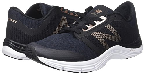 New Balance 715v3, Zapatillas Deportivas para Interior para Mujer, Negro (Black/Gold), 44 EU