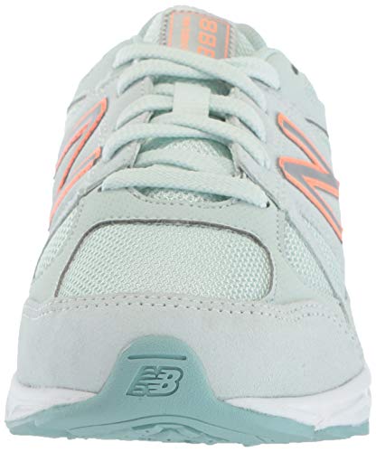 New Balance Girls' 888v1 Running Shoe, Ocean air/Dragonfly, 4 XW US Big Kid