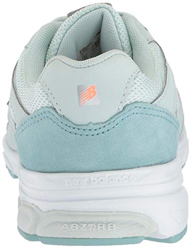 New Balance Girls' 888v1 Running Shoe, Ocean air/Dragonfly, 4 XW US Big Kid
