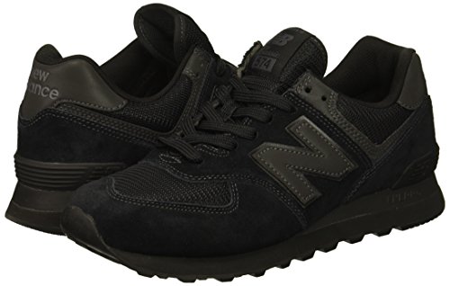 New Balance Hombre 574v2-core Trainers Zapatillas, Negro (Triple Black), 41.5 EU