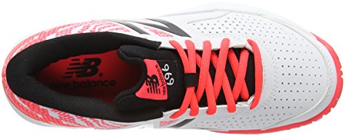 New Balance WCH696V3, Zapatillas de Tenis para Mujer, Multicolor (Blanco / Rojo / Negro), 37.5 EU