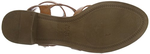 New Look Pop, Zapatos de tacón con Punta Abierta para Mujer, Marfil (Tan 18), 40 EU