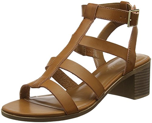 New Look Pop, Zapatos de tacón con Punta Abierta para Mujer, Marfil (Tan 18), 40 EU