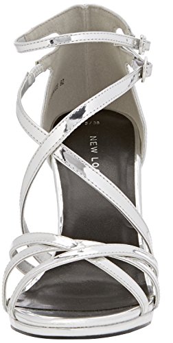 New Look Sabrina - Zapatos Mujer, Plata (Silver), 39