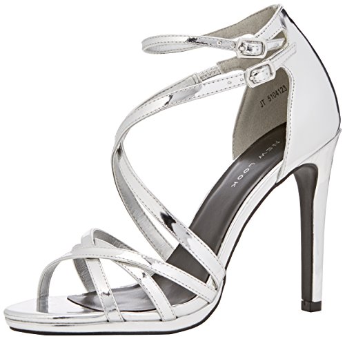 New Look Sabrina - Zapatos Mujer, Plata (Silver), 39