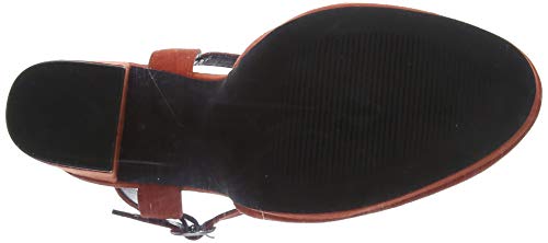New Look Sax, Zapatos con Tacon y Correa de Tobillo Mujer, Orange (Burnt Orange 81), 39