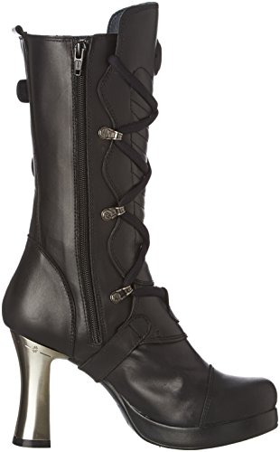 New Rock Cuero Negro gótico para mujer Botas M.5815-S10 (42 EU, black)
