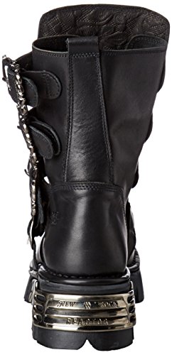 New Rock M-391x-S1 - Botas de Motorista Unisex, Negro (Noir Black), 45 EU