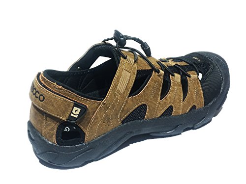 NICOBOCO - Sandalias Senderismo y Trekking Kunan Hombre Marrón 43