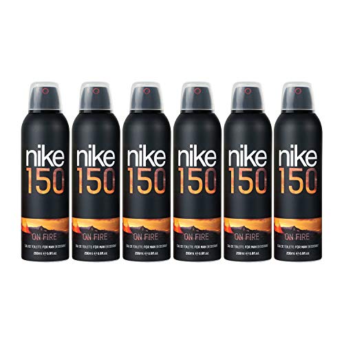 Nike 150 On Fire Eau de Toilette Desodorante Spray 200ml - Pack de 6