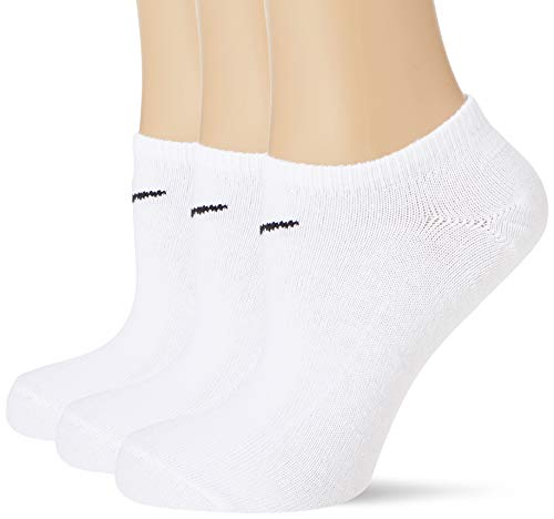 Nike 3Ppk Value No Show, Calcetines Unisex adulto, Blanco (Weiß), 42-46 (Talla fabricante: L)