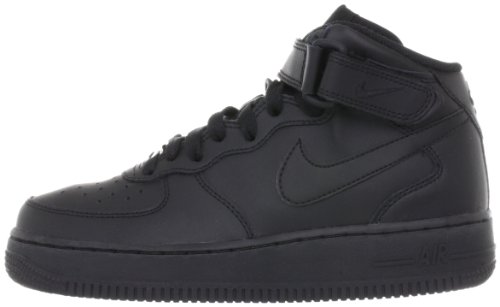 NIKE Air Force 1 Mid GS', Zapatillas Niños, Black 01, 40 EU