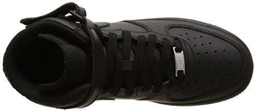 NIKE Air Force 1 Mid GS', Zapatillas Niños, Black/Black, 38 EU