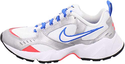 Nike Air Heights, Zapatillas de Trail Running para Mujer, Multicolor (White/Photo Blue/Metallic Silver 101), 36 EU