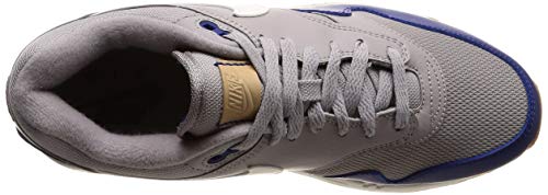 Nike Air MAX 1, Zapatillas de Gimnasia Hombre, Gris (Atmosphere Grey/Sail/Deep Royal 008), 41 EU