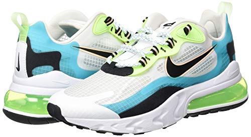 Nike Air MAX 270 React Se, Zapatillas para Correr Hombre, Oracle Aqua/Black-Ghost Green, 43 EU