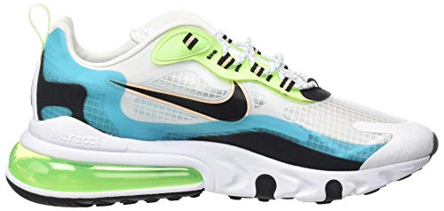 Nike Air MAX 270 React Se, Zapatillas para Correr Hombre, Oracle Aqua/Black-Ghost Green, 43 EU