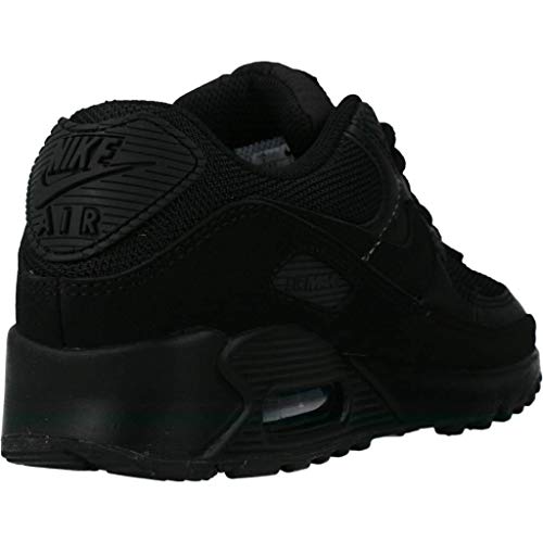 Nike Air MAX 90 Women's Shoe, Zapatillas para Correr Mujer, Black/Black-Black-White, 37.5 EU