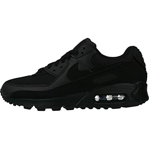 Nike Air MAX 90 Women's Shoe, Zapatillas para Correr Mujer, Black/Black-Black-White, 37.5 EU