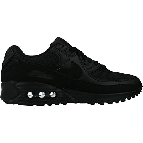 Nike Air MAX 90 Women's Shoe, Zapatillas para Correr Mujer, Black/Black-Black-White, 37.5 EU