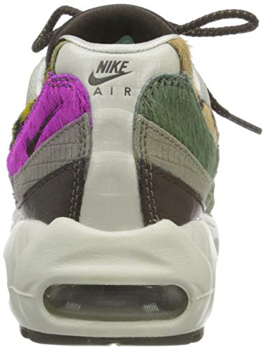 Nike Air MAX 95 PRM, Zapatillas Deportivas Mujer, Light Bone White Velvet Brown Olive Grey, 38.5 EU