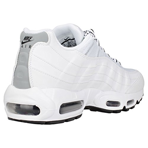 Nike Air MAX '95, Zapatillas de Running Hombre, Blanco/Negro (White/Black-Black), 42 EU
