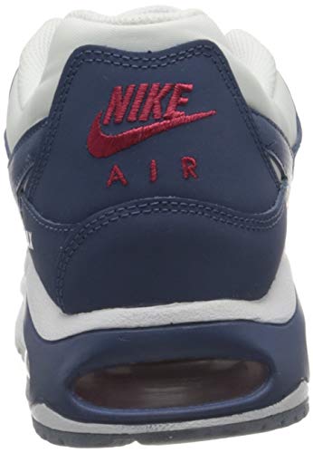 Nike Air MAX Command, Sneaker Mens, White/Mystic Navy-Cardinal Red, 45 EU