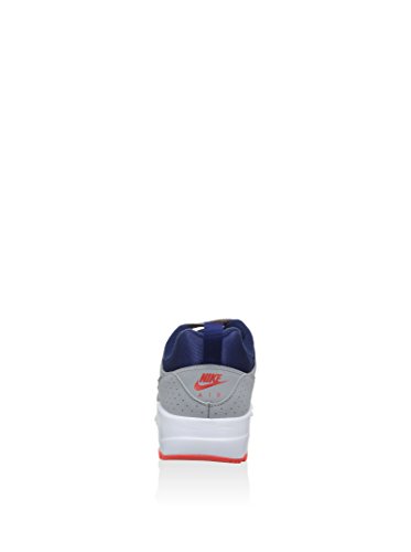 Nike Air MAX Motion, Zapatillas de Running Hombre, Gris/Azul/Naranja (Wolf Grey/Lyl Blue-Brght Crmsn), 40