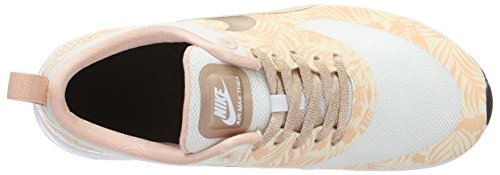 Nike Air Max Thea Print (Gs), Zapatillas Unisex Niños, Blanco (Black 0), 45 EU