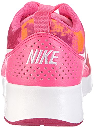 Nike Air MAX Thea Print Wmns 599408-602, Zapatillas Mujer, Rosa-Pink (Pink Powder/White-Fireberry-Total Orange), 37.5 EU