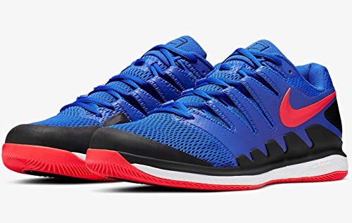 Nike Air Zoom Vapor X HC, Zapatillas de Tenis Hombre, Multicolor (Racer Blue/Bright Crimson/Black/White 402), 40.5 EU