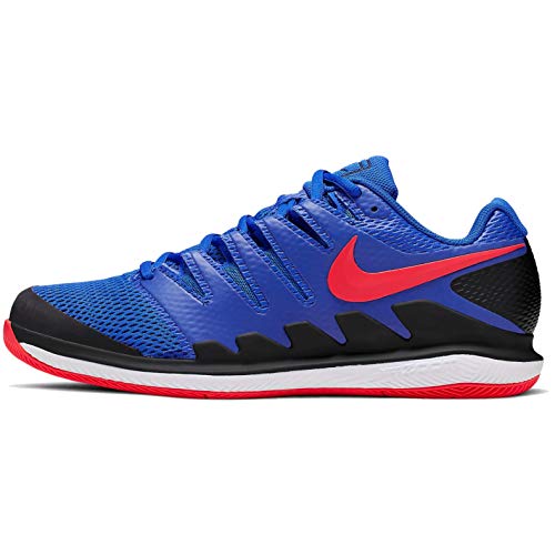 Nike Air Zoom Vapor X HC, Zapatillas de Tenis Hombre, Multicolor (Racer Blue/Bright Crimson/Black/White 402), 40.5 EU