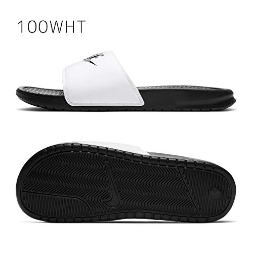 Nike Benassi Jdi-343880 - Chanclas para hombre, color Blanco, talla 45 EU