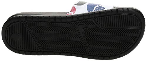 Nike Benassi JDI Print, Zapatilla de Correr Hombre, Negro/Negro/Blanco/Multi/Color, 40 EU
