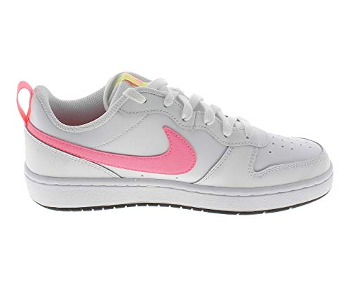 Nike Court Borough Low 2 (GS), Zapatillas de bsquetbol, Blanco White Sunset Pulse Lt Zitron Black, 38.5 EU