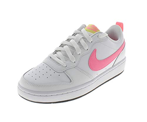 Nike Court Borough Low 2 (GS), Zapatillas de bsquetbol, Blanco White Sunset Pulse Lt Zitron Black, 38.5 EU