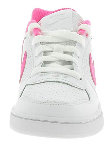 Nike Court Borough Low (GS), Zapatillas de Baloncesto Mujer, Blanco (White/Pink Blast 100), 37.5 EU