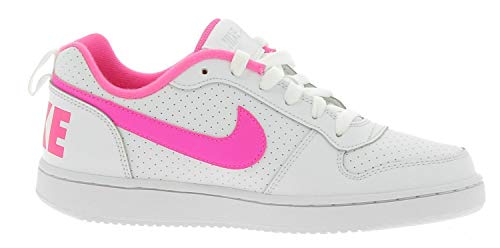 Nike Court Borough Low (GS), Zapatillas de Baloncesto Mujer, Blanco (White/Pink Blast 100), 37.5 EU