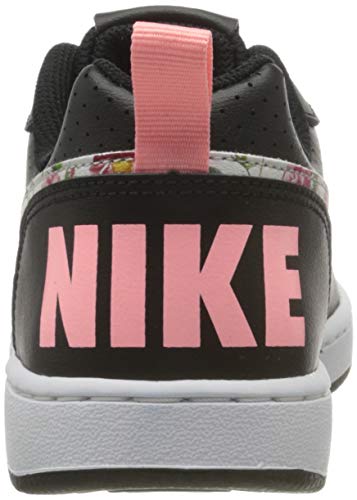 Nike Court Borough Low Vintage Floral, Zapatillas de Baloncesto Mujer, Negro (Black/Pale Ivory/Pink Tint 1), 35.5 EU