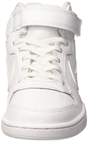 Nike Court Borough Mid (PSV), Zapatillas Altas Niños, Blanco (White/White 100), 32 EU