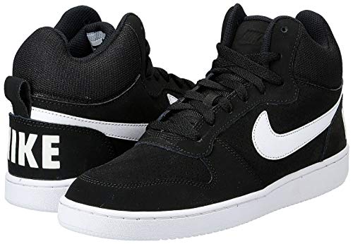 Nike Court Borough Mid, Zapatillas Altas para Mujer, Negro (Black/White 010), 42 EU