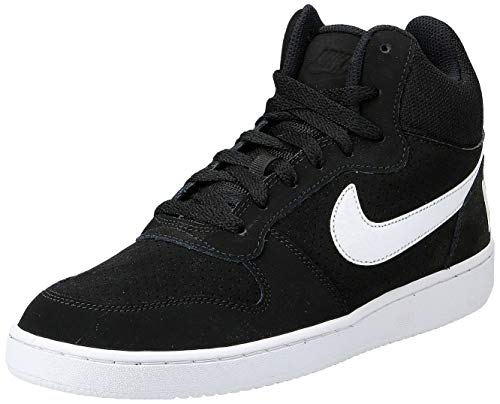 Nike Court Borough Mid, Zapatillas Altas para Mujer, Negro (Black/White 010), 42 EU