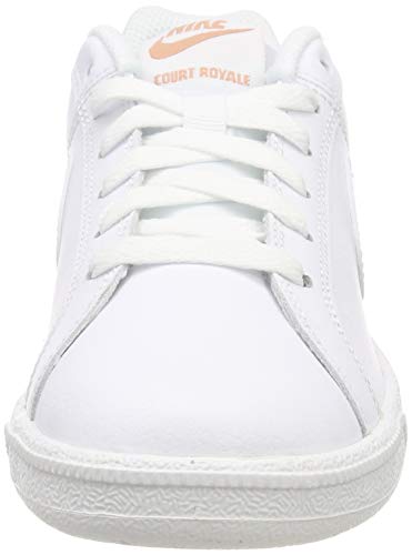 Nike Court Royale, Zapatillas de Gimnasia Mujer, Blanco (White/White/Rose Gold 116), 38 EU