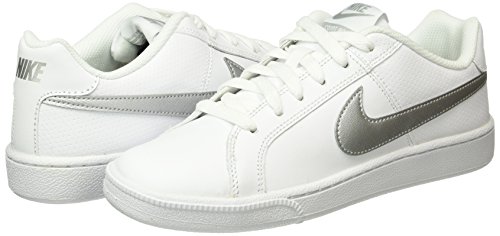 Nike Court Royale, Zapatillas para Mujer, Blanco (White / Metallic Silver), 40.5 EU