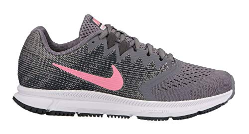 Nike Damen Laufschuh Zoom Span 2, Zapatillas de Running Mujer, Gris (Gunsmoke/Sunset Puls 007), 38 EU
