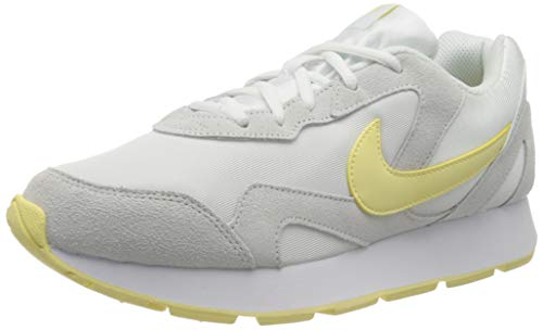 Nike Delfine, Zapatillas de Trail Running para Mujer, Multicolor (White/Bicycle Yellow 104), 36 EU