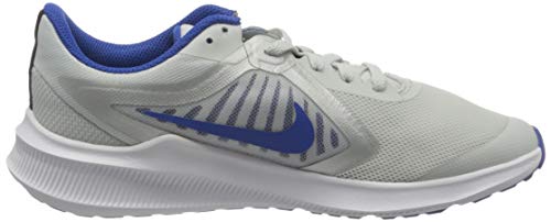 Nike Downshifter 10 (GS), Running Shoe Unisex-Child, Photon Dust/Game Royal-Speed Yellow, 36 EU