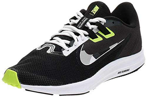 Nike Downshifter 9, Zapatilla de Correr Hombre, Negro/Blanco Particula Gris/Dk Humo Gris, 45 EU