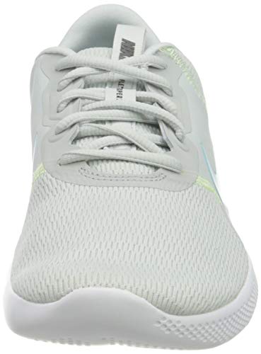 Nike Flex Experience RN 9, Running Shoe Mujer, Pure Platinum/Glacier Ice-Barely Volt, 36.5 EU